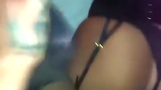 Ebony wife ass hole destroyed and creampie