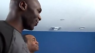 Jordan Raines Spunked By Two Black Guys