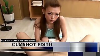 Underdanig japansk tenåring pantyjob pov