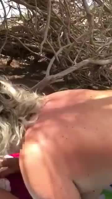 Doggy sex in the beach! - annasexcam.com