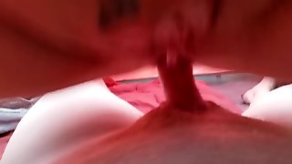Wife Fuck Her Lover in a Tent with bareback vocal creampie